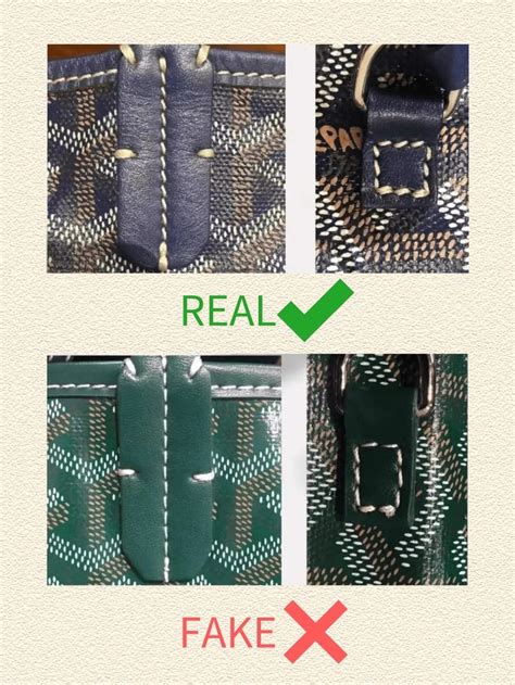 goyard how to tell fake|inside goyard tote.